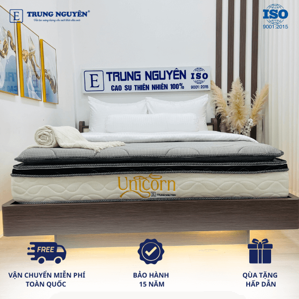 Nệm Lò Xo Túi Độc Lập Unicorn Cao Cấp Trung Nguyên
